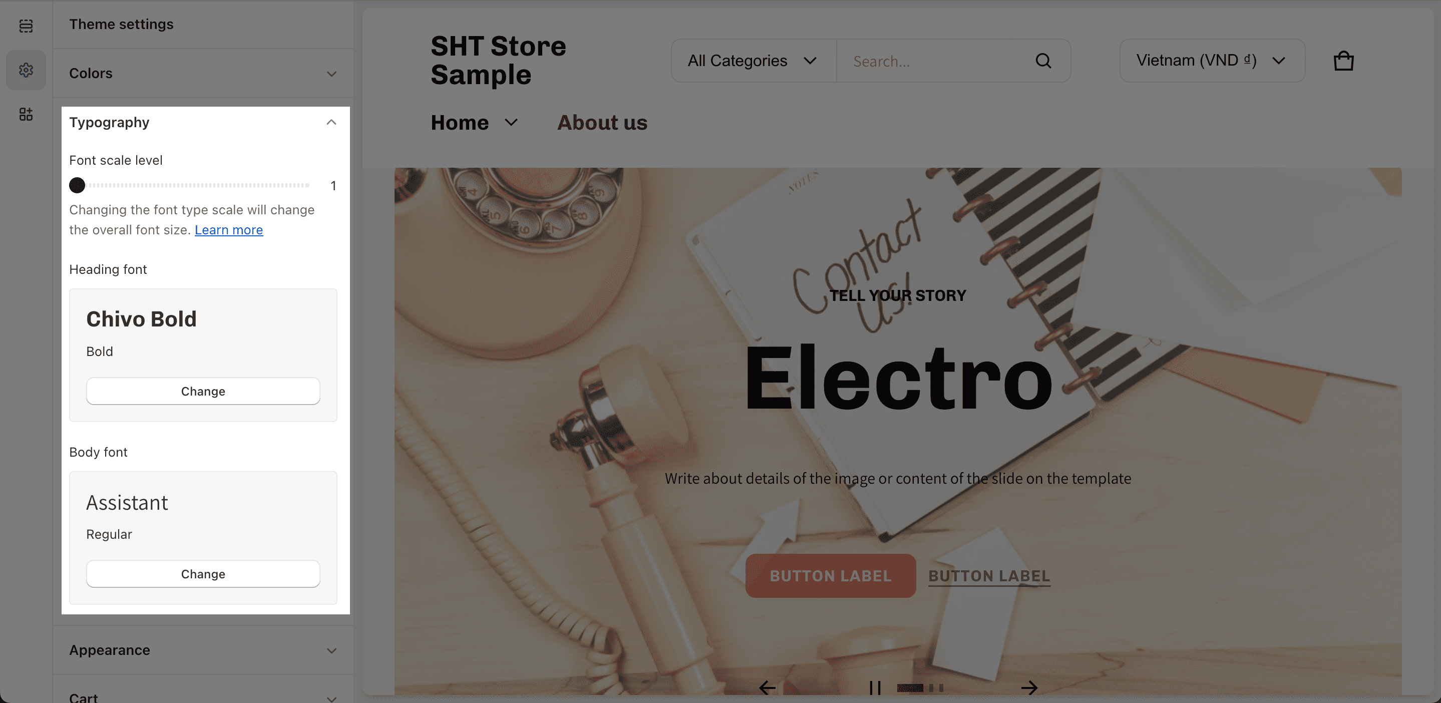 electro typography