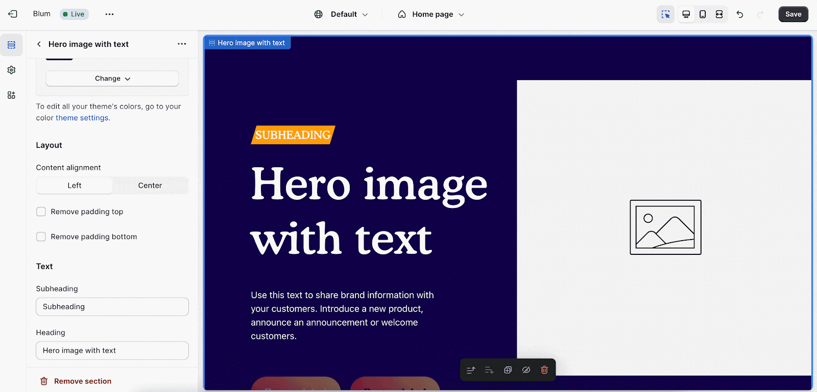 Hero Image With Text