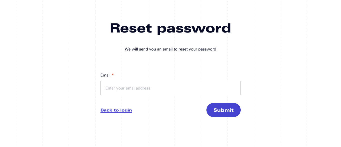 Blum reset password